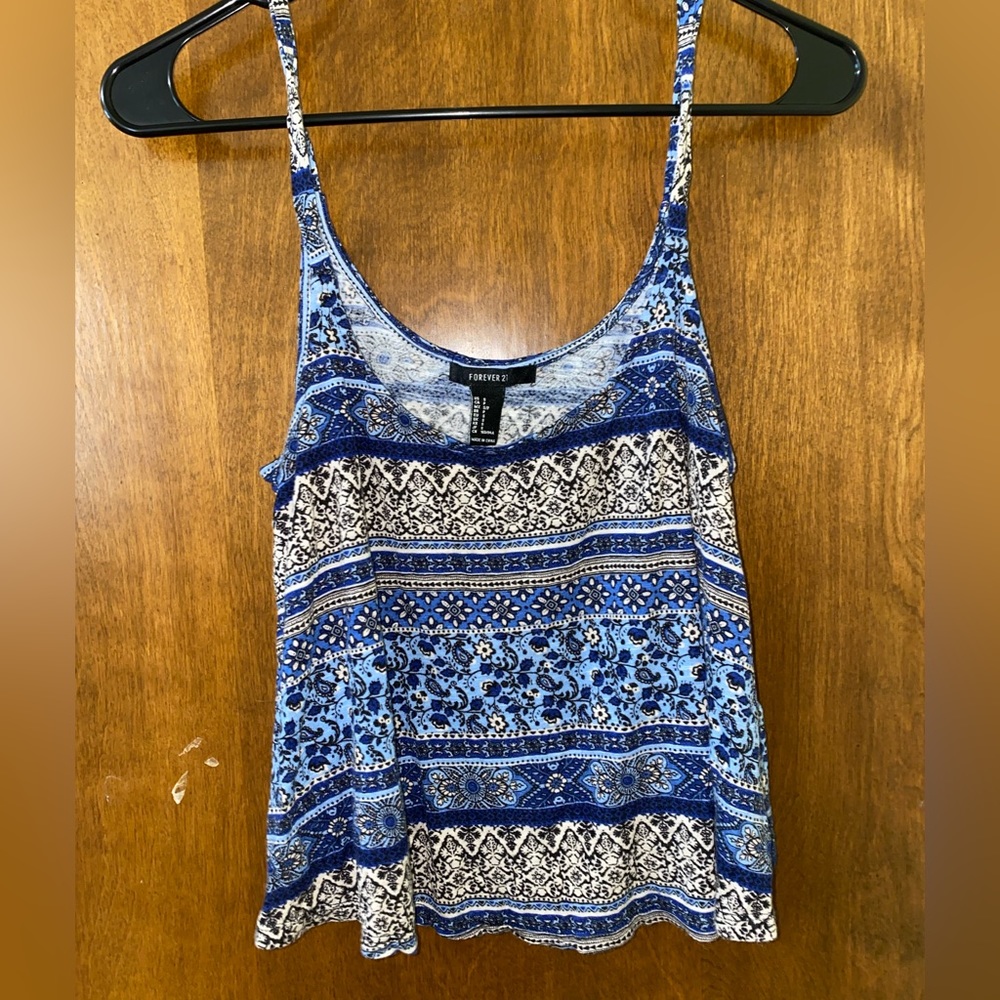 Blue Forever 21 Tank Top - SIZE S